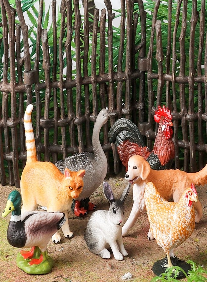 EOIVSH 15pcs Farm Animal Toys for 3 4 5 6 7 Years Old Toddlers Girls Boys, Plastic Toy Farm Animal Figurines Playset with Cow Horse Dog Cat and etc, Educational Learning Toys & Birthday Easter Gifts - Image 5